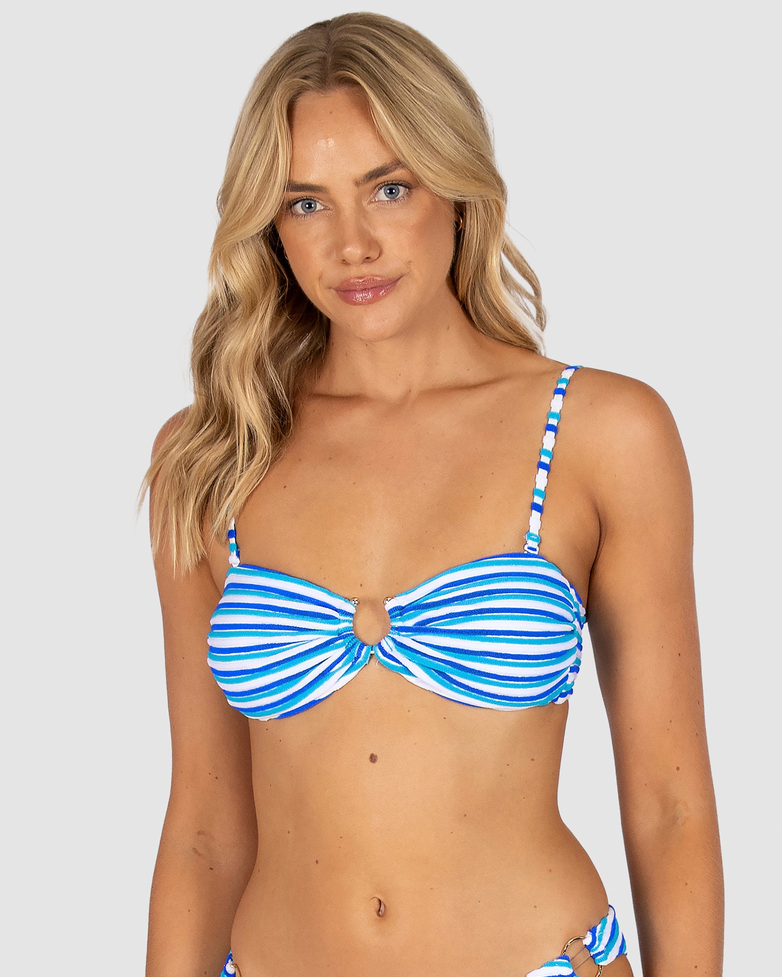 Capri Trim Bandeau Bikini Bra Top