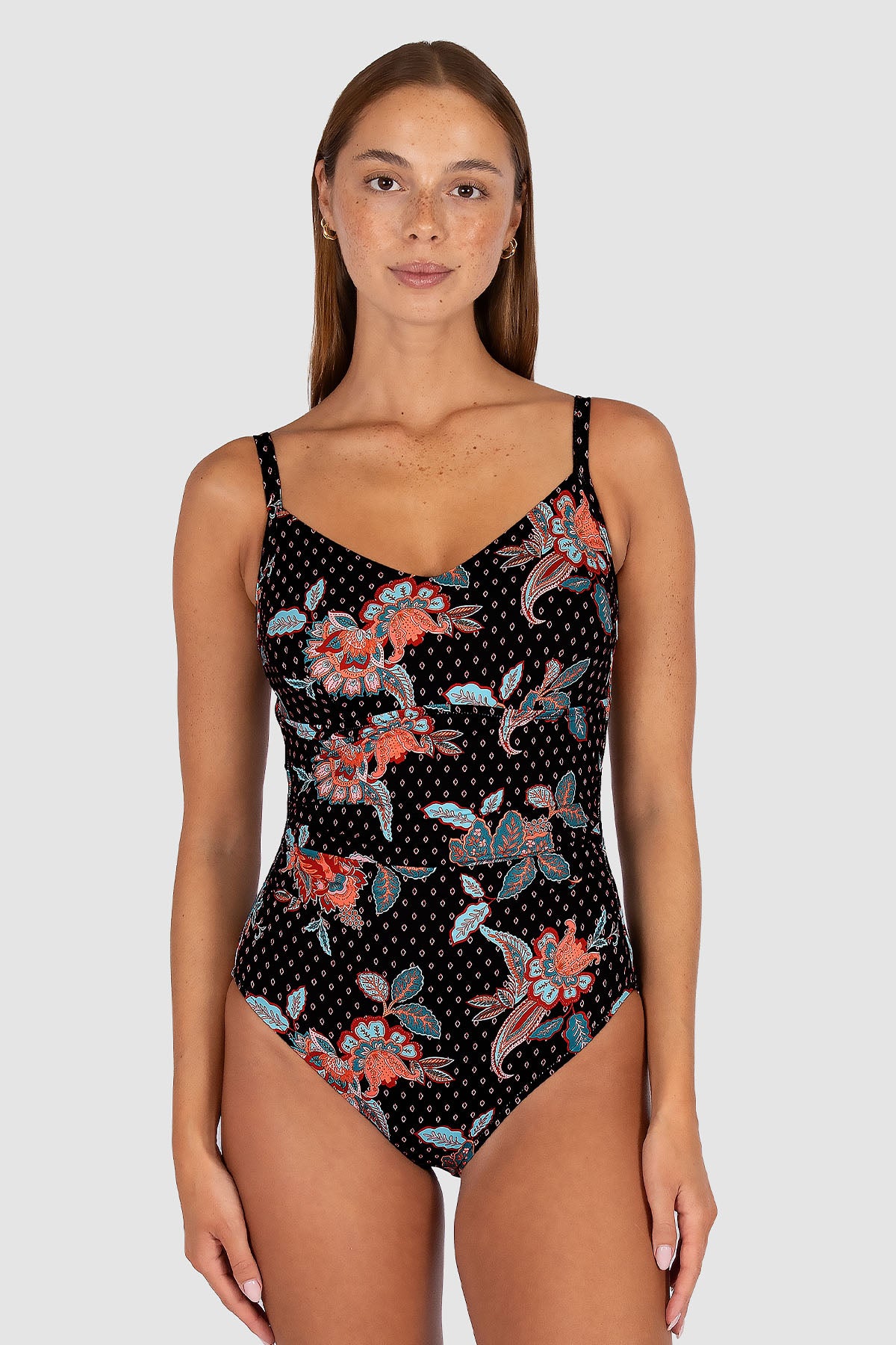 Spice Temple D/E Cup Underwire One Piece Swimsuit