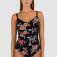 Spice Temple D/E Cup Underwire One Piece Swimsuit