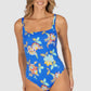 Spice Temple Square Neck One Piece Swimsuit