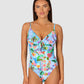 Sardinia D-E Tie Front One Piece Swimsuit
