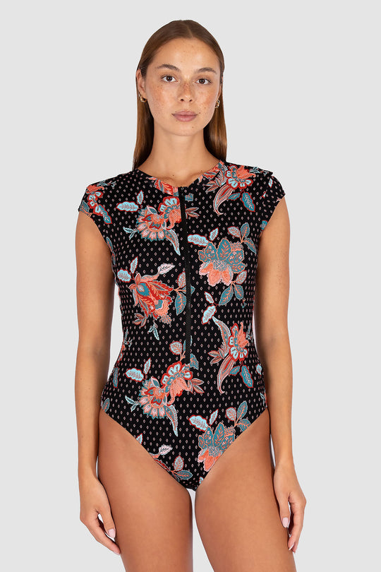 Spice Temple Zip Front Surfsuit Swimwear