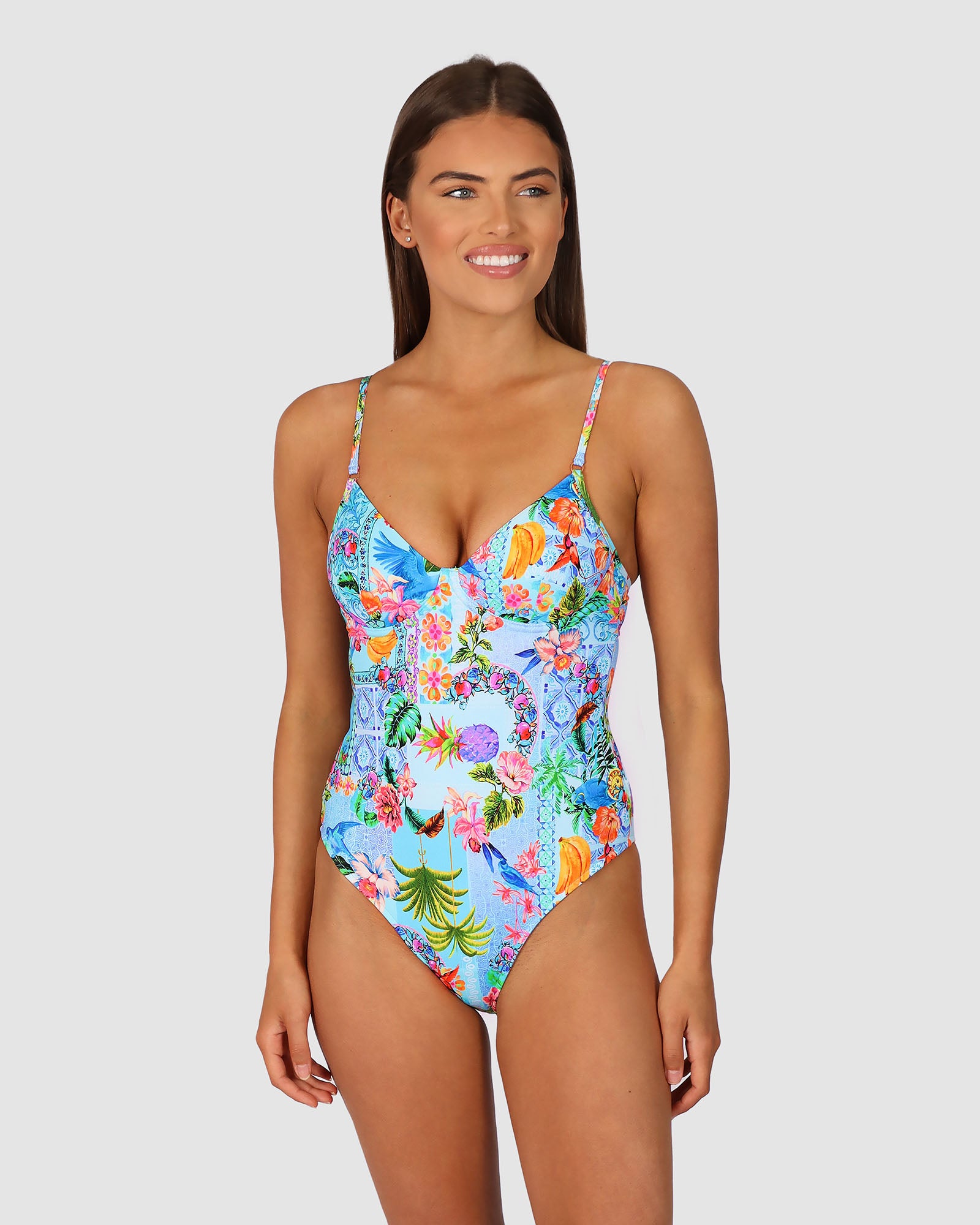 Sardinia Retro Underwire One Piece Swimsuit