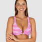 Capri C-D Cup Trim Bikini Bra Top