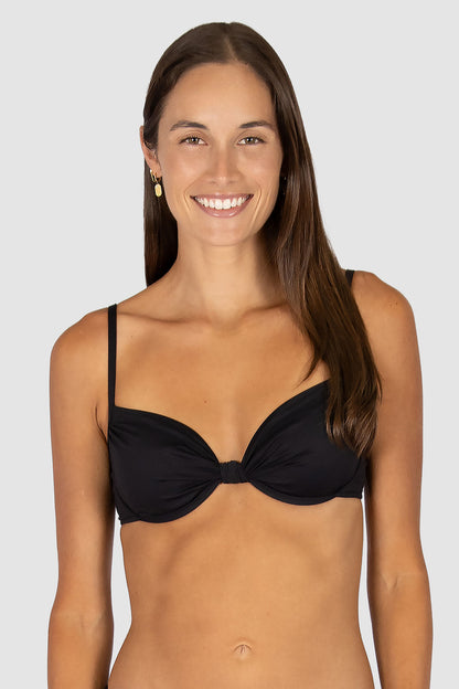 Baku Core Knot Booster Bikini Bra Top