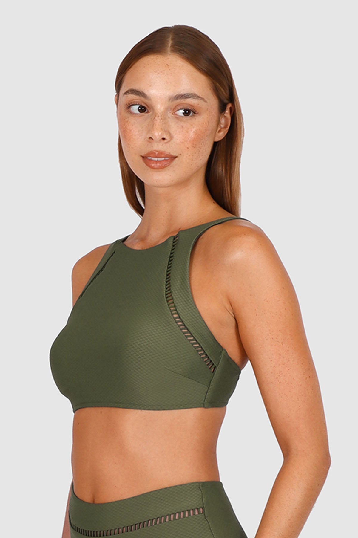 Rococco High Neck Bikini Bra Top