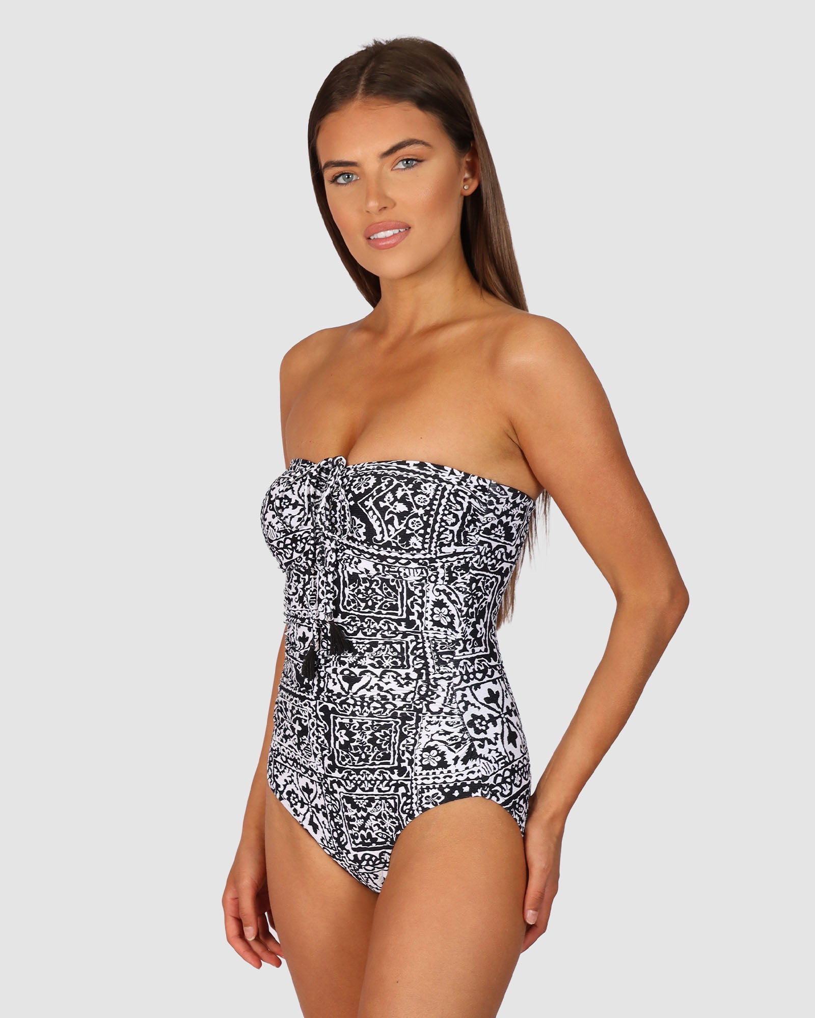 Havana Bandeau One Piece Swimsuit