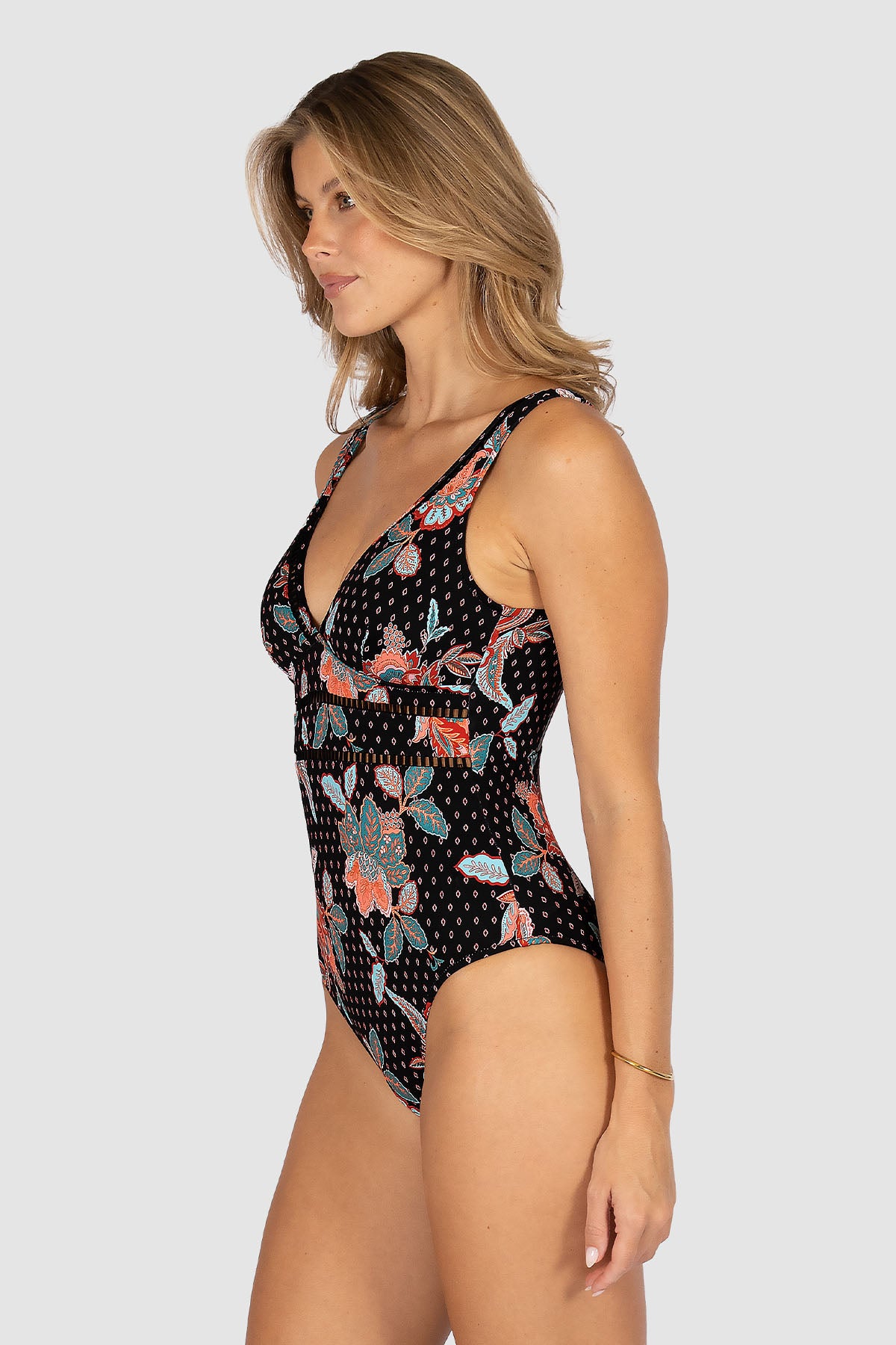 Spice Temple Longline One Piece Swimsuit