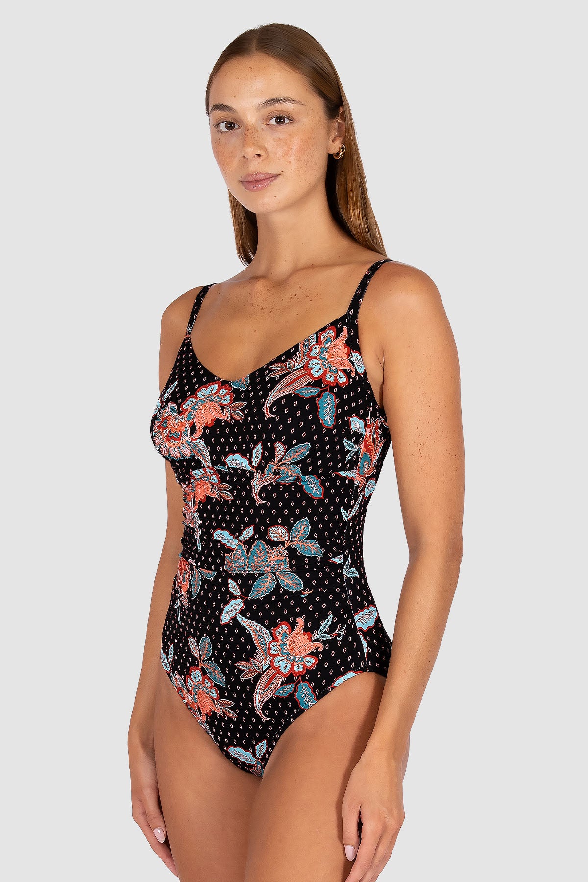 Spice Temple D/E Cup Underwire One Piece Swimsuit