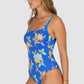 Spice Temple Square Neck One Piece Swimsuit