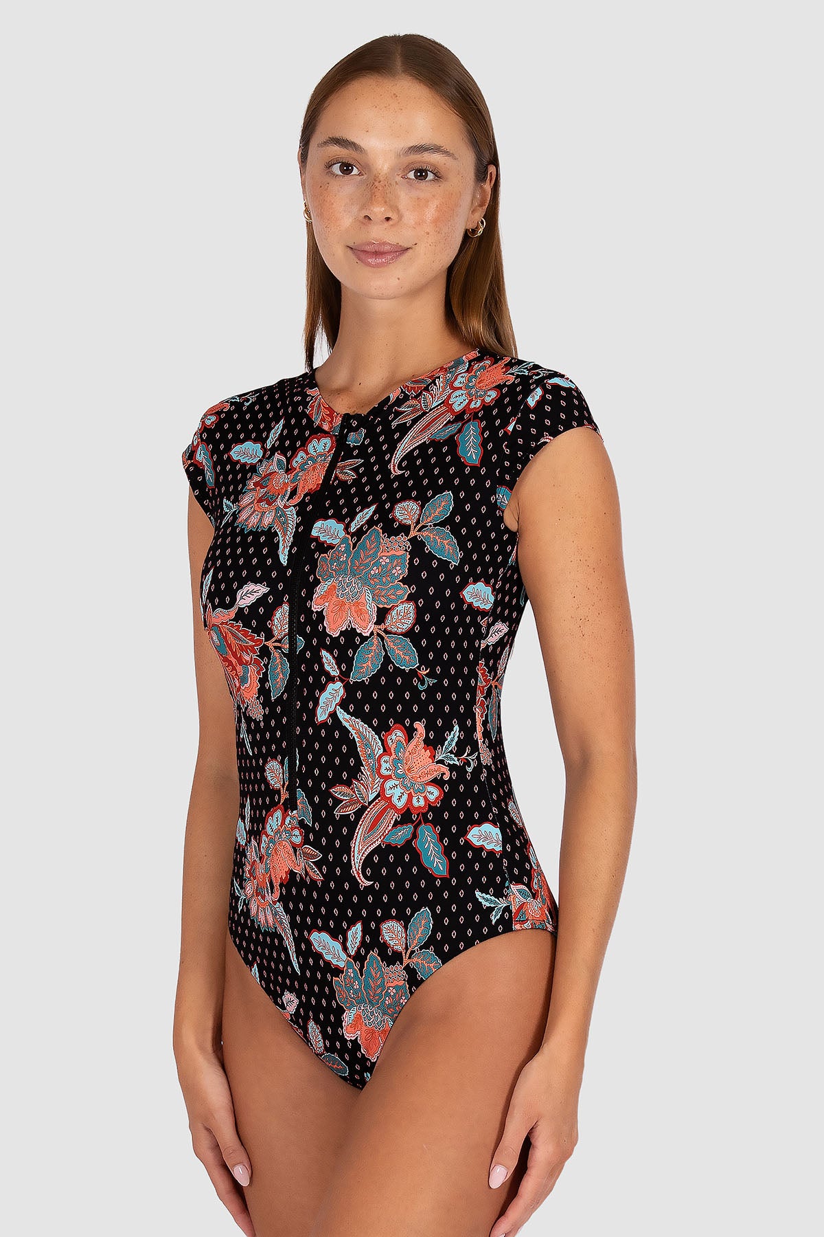 Spice Temple Zip Front Surfsuit Swimwear