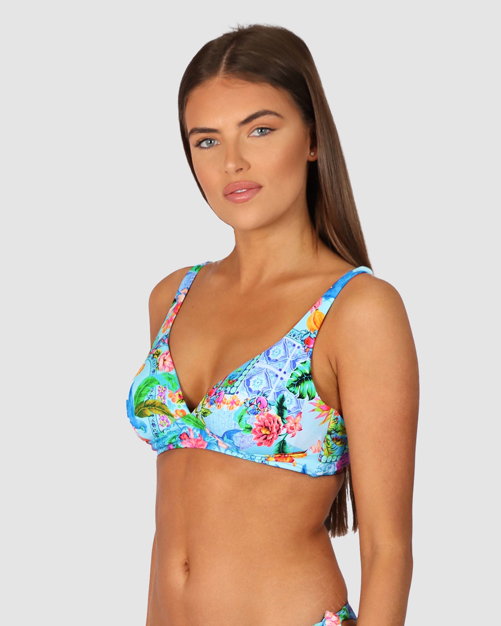 Sardinia C/D Cup Longline Bikini Bra Top