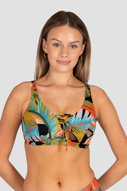 Kokomo F/G Cup Lace Up Bikini Bra Top