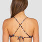 Morocco Longline Fixed Triangle Bikini Bra Top