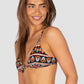 Morocco Longline Fixed Triangle Bikini Bra Top