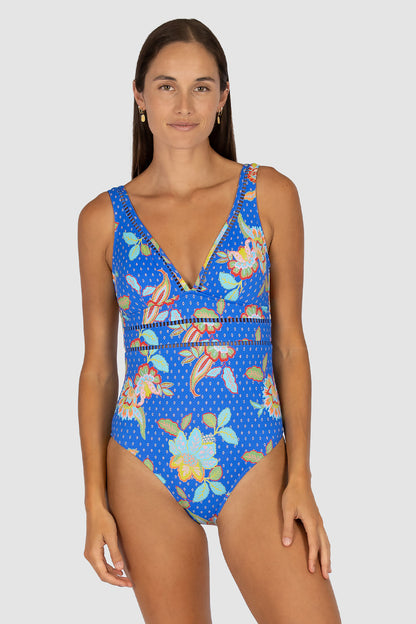 Spice Temple Longline One Piece Swimsuit
