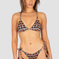 Morocco Longline Fixed Triangle Bikini Bra Top