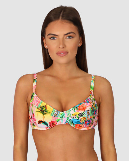 Sardinia D Cup Balconette Bikini Bra Top