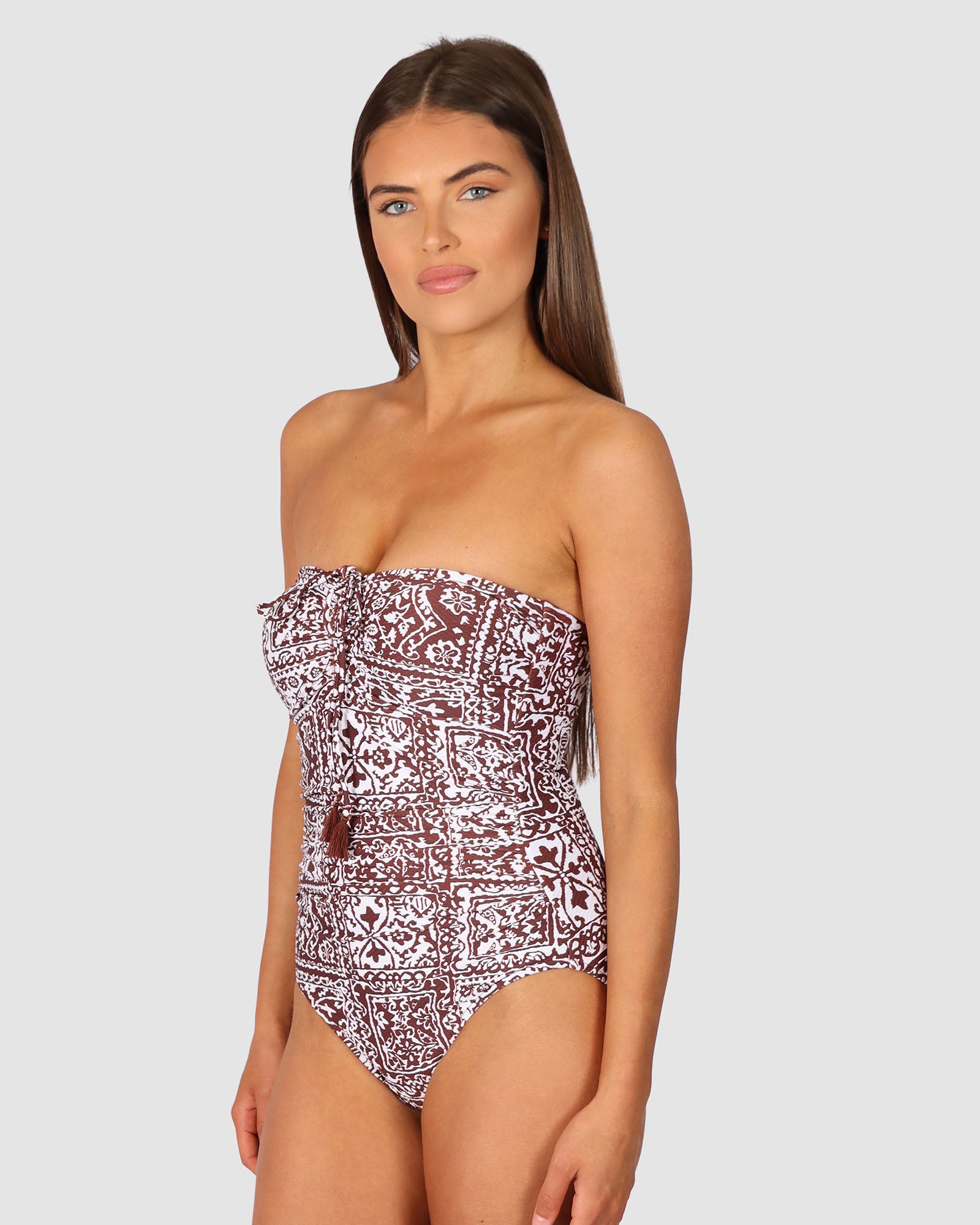 Havana Bandeau One Piece Swimsuit