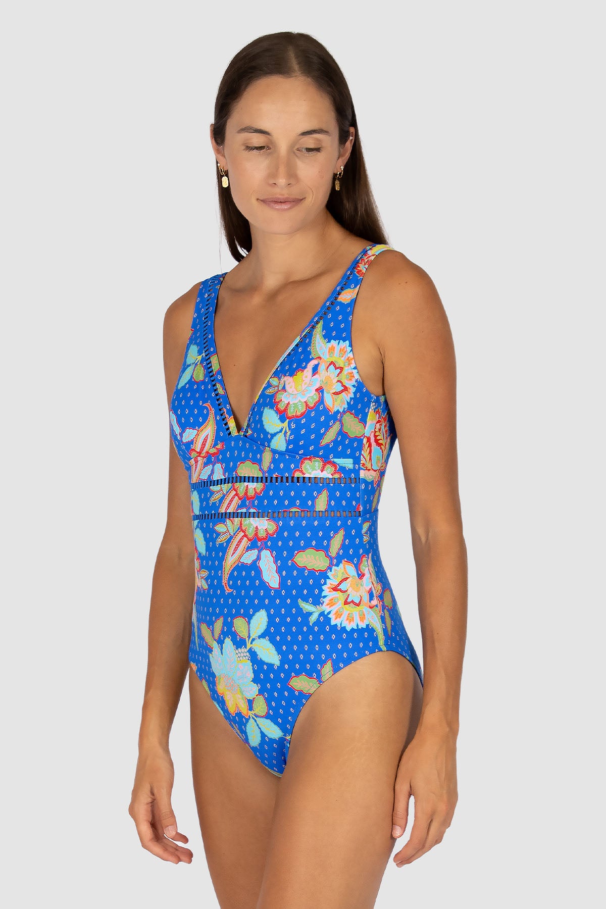 Spice Temple Longline One Piece Swimsuit