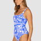 Cruz Del Mar Square Multi One Piece Swimsuit