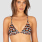 Morocco Longline Fixed Triangle Bikini Bra Top