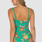 Spice Temple Square Neck One Piece Swimsuit