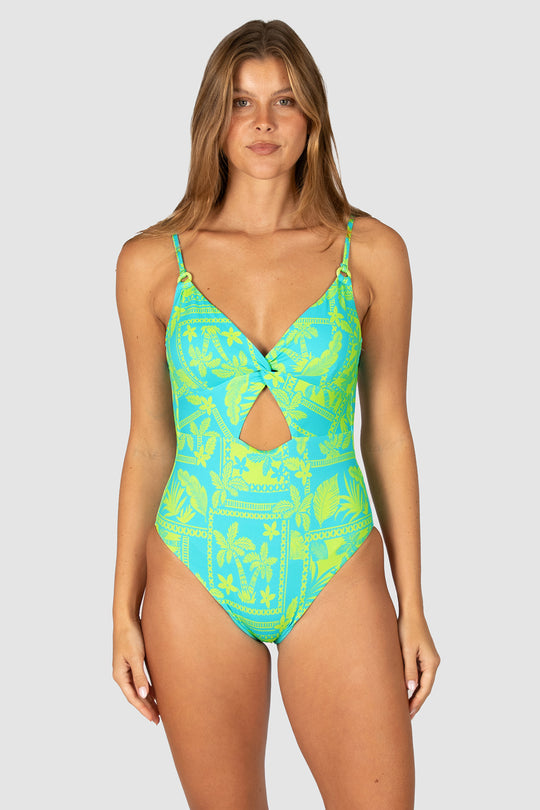 Cruz Del Mar Cut Out One Piece Swimsuit