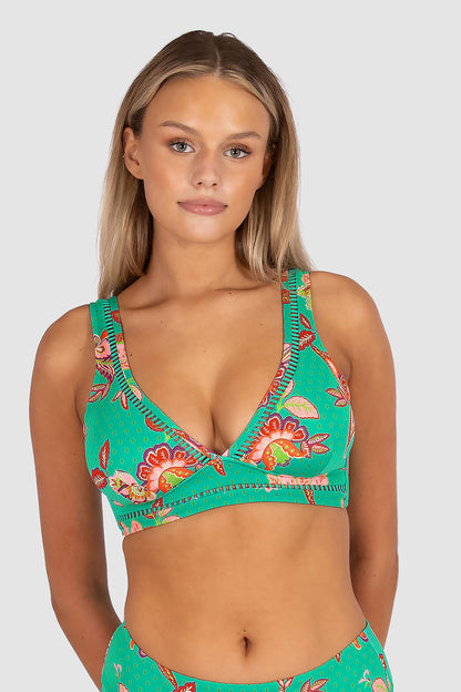 Spice Temple D/DD Cup Longline Bikini Bra Top