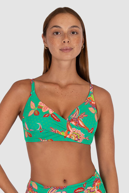 Spice Temple D/E Cup Wrap Bikini Bra Top
