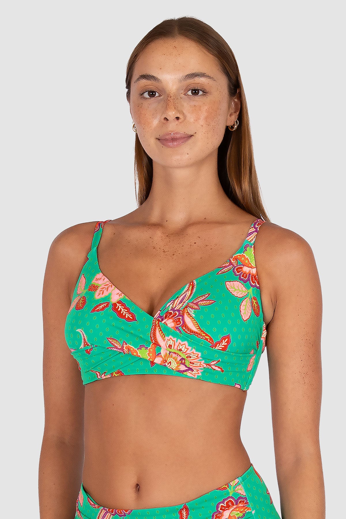 Spice Temple D/E Cup Wrap Bikini Bra Top