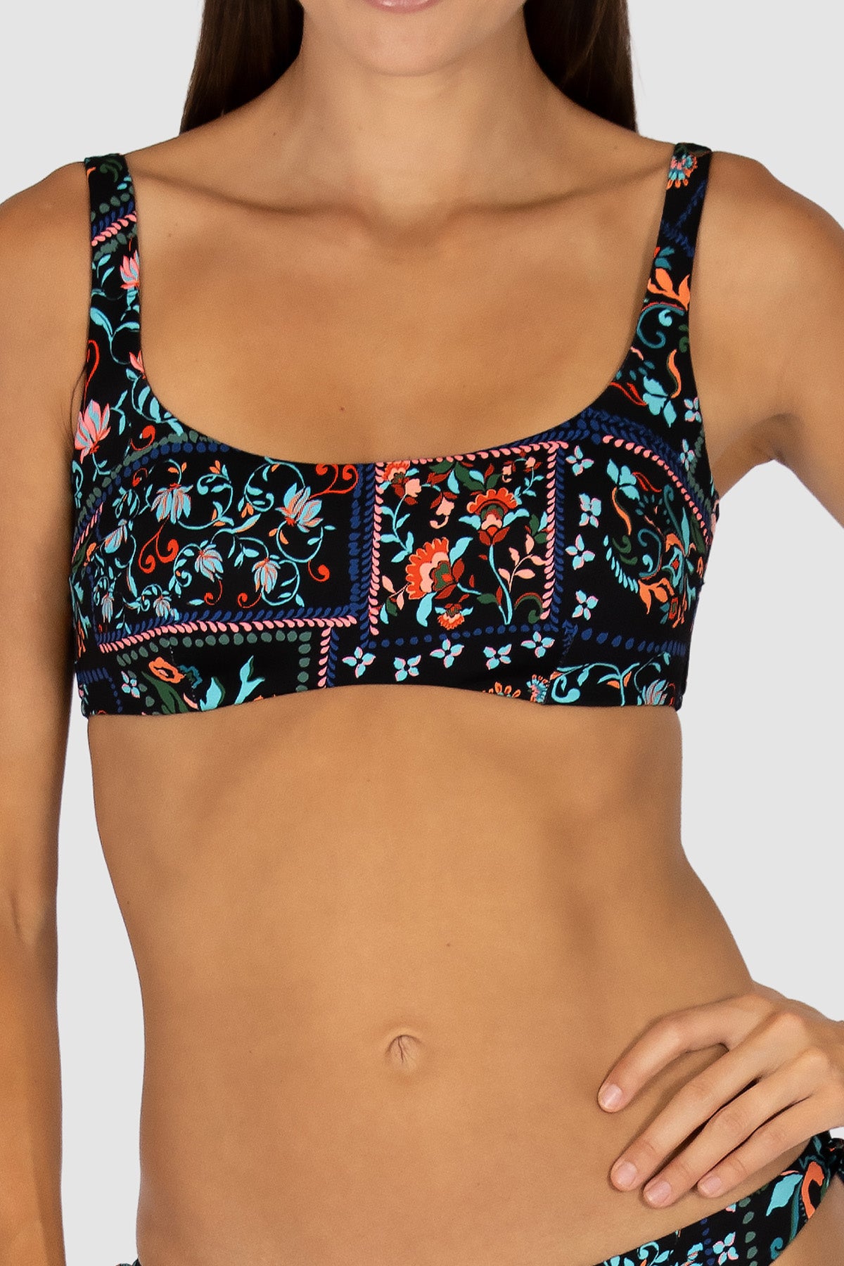 La Condesa Underwire Square Neck Bikini Bra Top