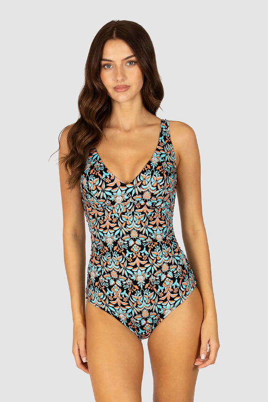 Free Spirit D/E Cup Underwire One Piece Swimsuit