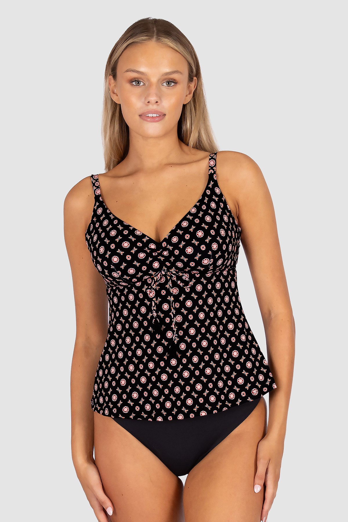 Kasbah D/E Cup Ruched Front Singlet Top