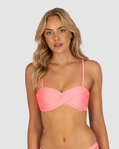 Rococco Twist Bandeau Bikini Bra Top