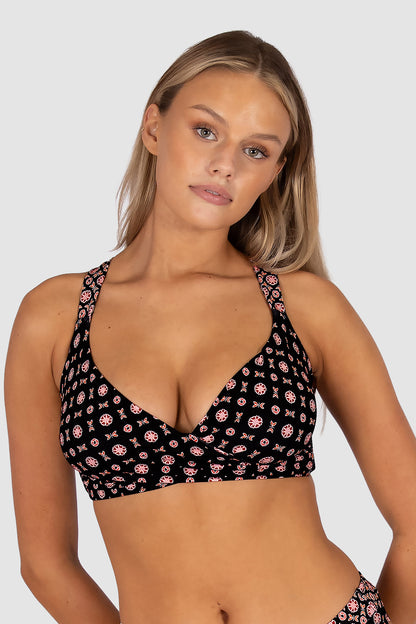 Kasbah F Cup Wrap Underwire Bikini Bra Top