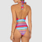 La Mer Halter Neck One Piece Swimsuit