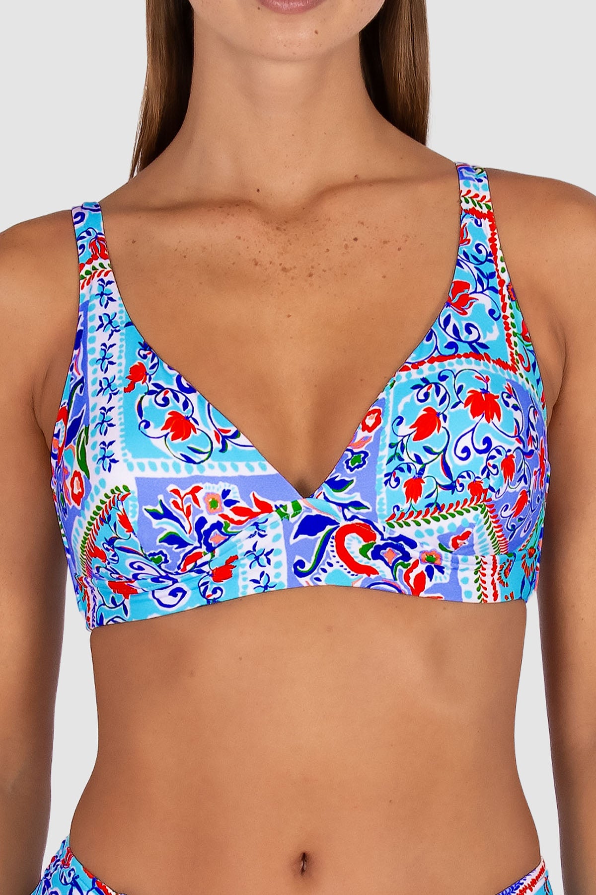 La Condesa C/D Cup Longline Bikini Bra Top