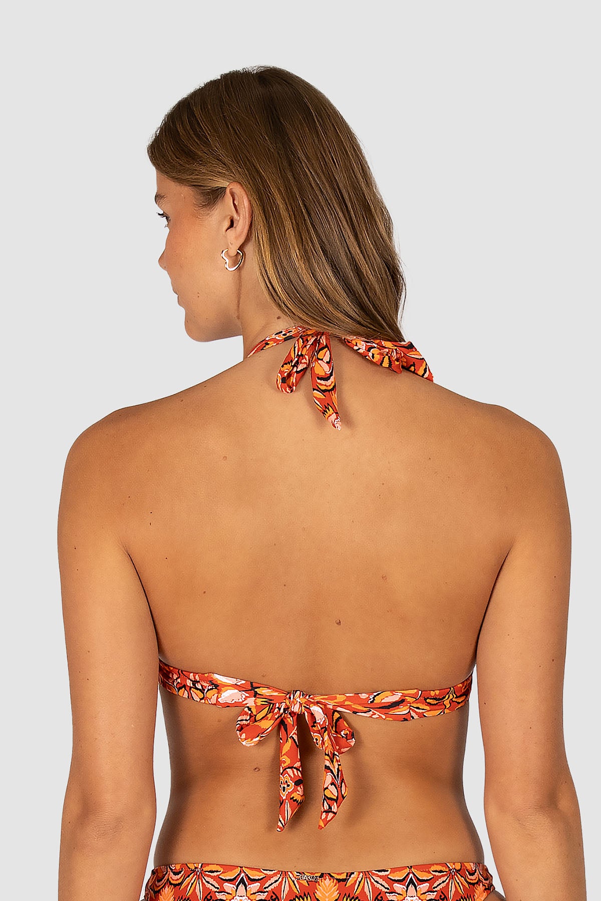 Free Spirit Longline Halter Bikini Bra Top