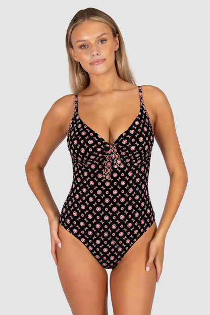 Kasbah D/E Cup Underwire One Piece Swimsuit