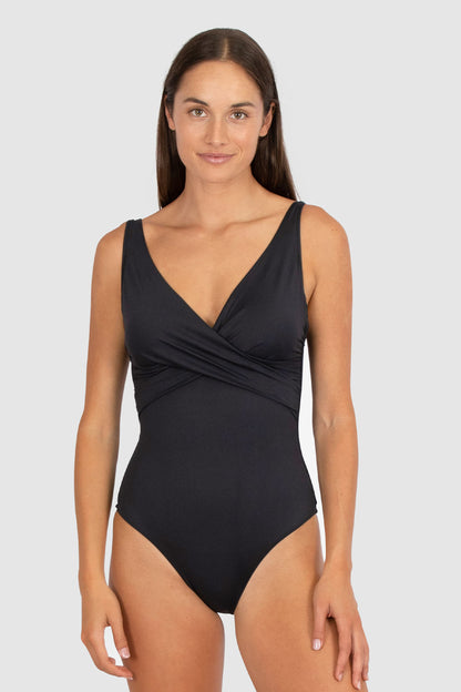 Baku Core D/E Cup Wrap One Piece Swimsuit