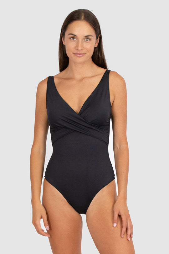 Baku Core D/E Cup Wrap One Piece Swimsuit