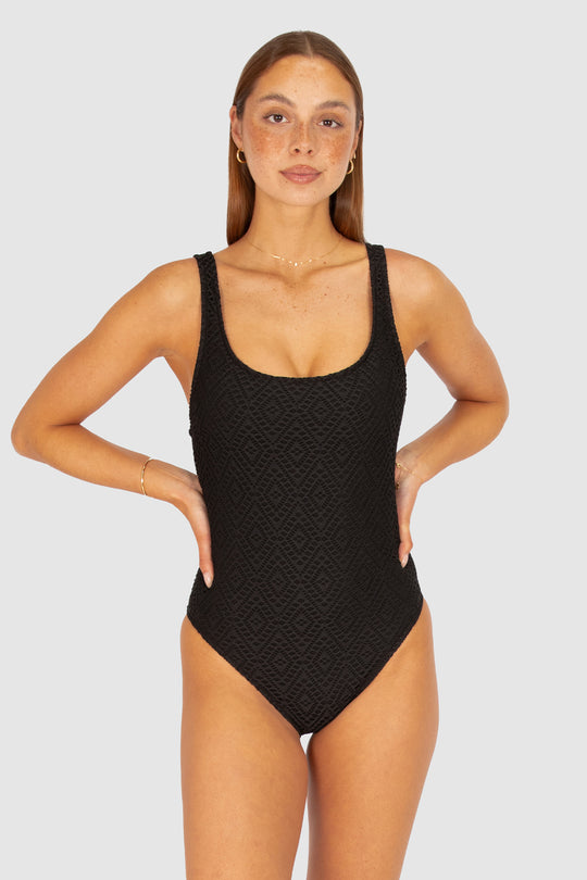 Crochet Cove Cheeky Low back One Piece Swimsuit