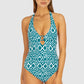 La Selva Halter Plunge One Piece Swimsuit