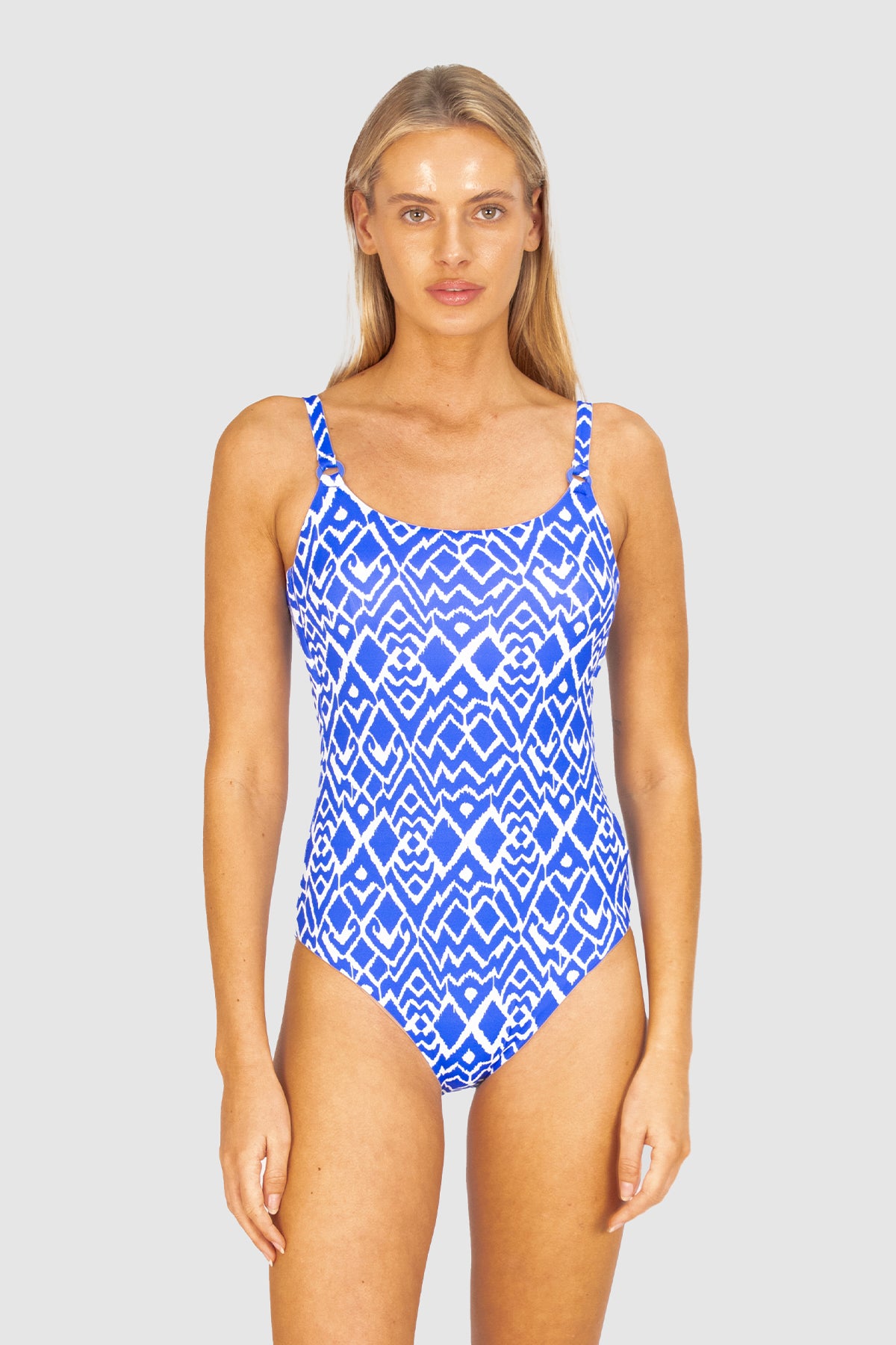 La Selva D-E Cup Square Neck One Piece Swimsuit