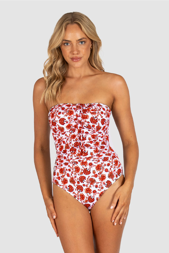 Flamenco Bandeau One Piece Swimsuit