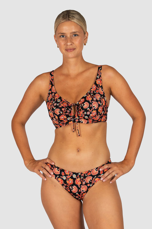Flamenco D-E Cup Keyhole Underwire Bikini Bra Top