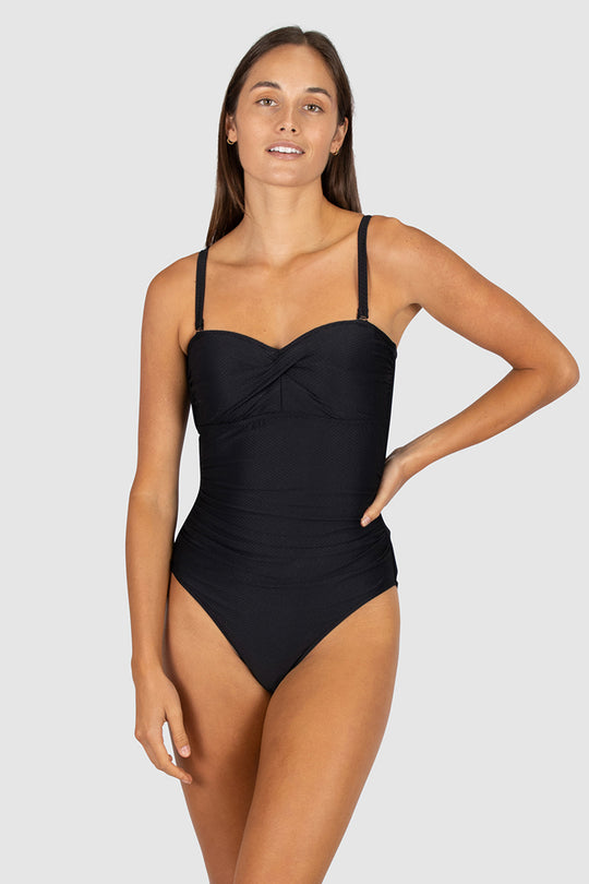 Rococco Twist Bandeau One Piece Swimsuit