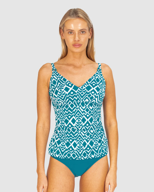 La Selva D-E Cup Underwire Singlet Tankini Top