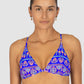 Morocco Longline Fixed Triangle Bikini Bra Top